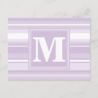 Monogram thistle purple stripes