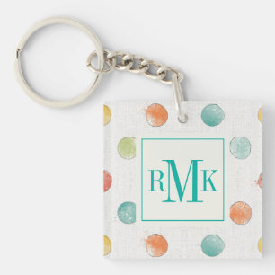 Monogram   Thoughtful Butterflies Step Keychain