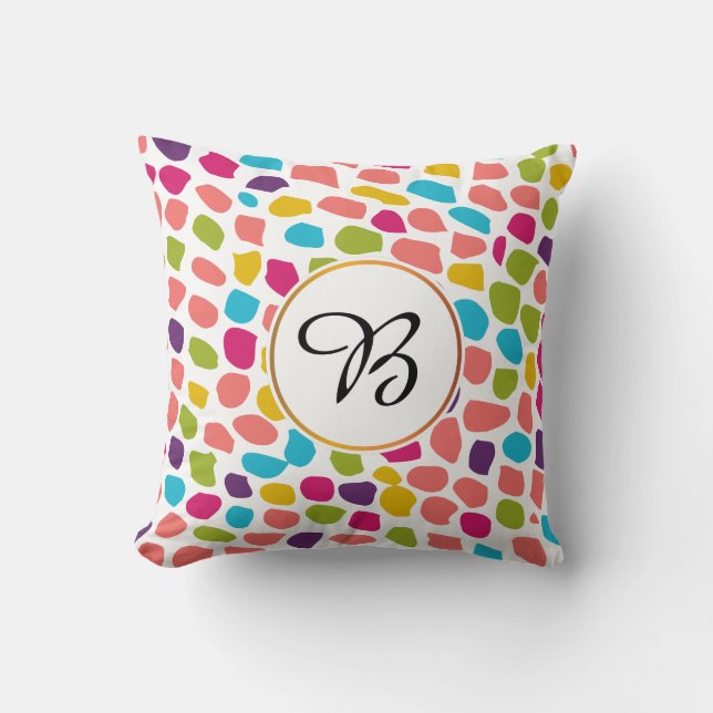 monogram throw pillow (Front)