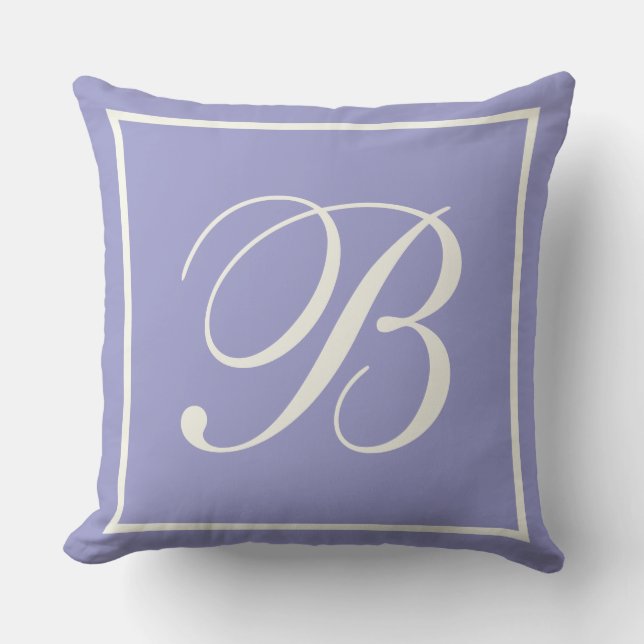 Monogram Throw Pillow (Front)
