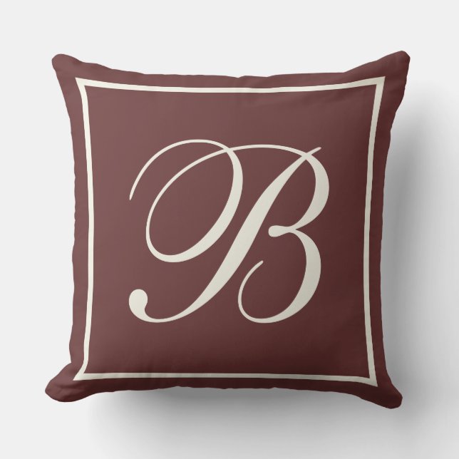 Monogram Throw Pillow (Front)