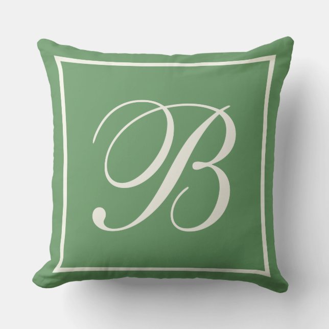 Monogram Throw Pillow (Front)