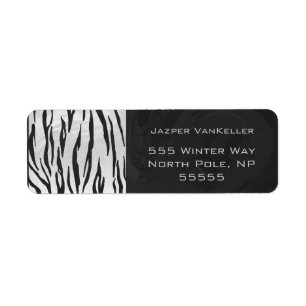 Monogram Tiger Black and White Print