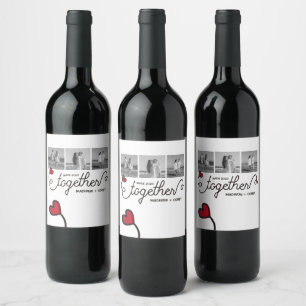 Monogram Together Typography Art Instagram Photos Wine Label
