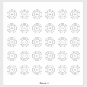 Monogram Transparent Clear Return Address Labels