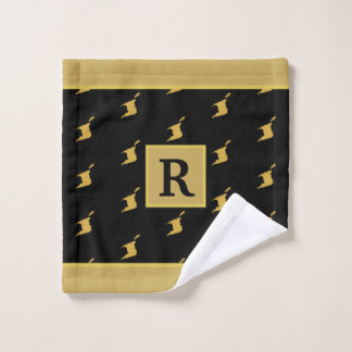 Monogram Trinidad Map Faux Gold on BLACK