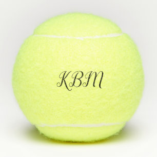 Monogram Triple Initial Script Tennis Balls