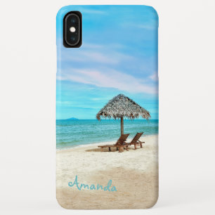 Monogram Tropical Beach Landscape iPhone XS Max Case