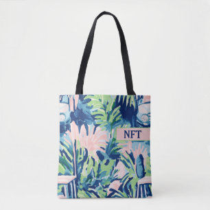 Monogram Tropical Floral Golf Tote Bag