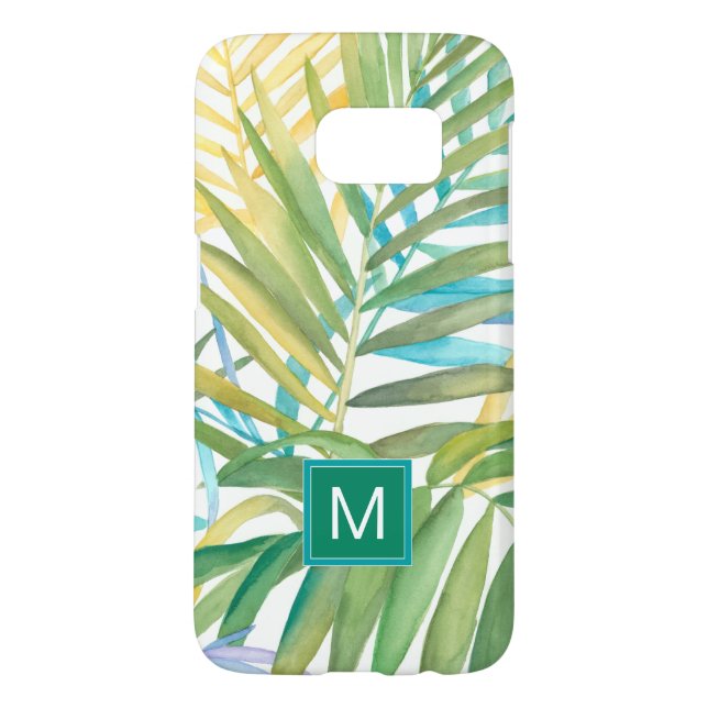 Monogram | Tropical Palm Leaves Case-Mate Samsung Galaxy Case (Back)