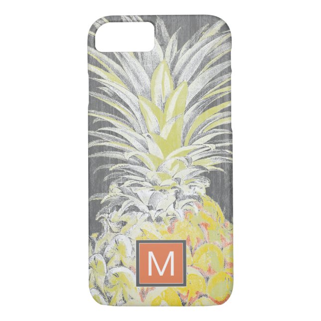 Monogram | Tropical Yellow Pinneapple Case-Mate iPhone Case (Back)