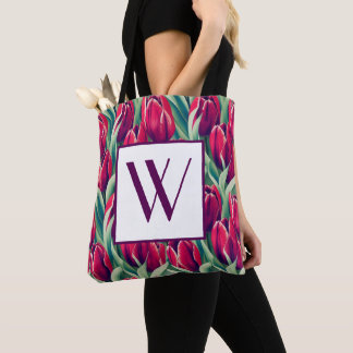 Monogram Tulip Tote Bag
