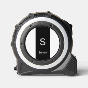 Monogram Two Tone Modern Black and White 1