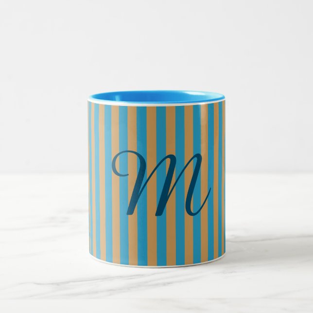 Monogram Two Tone Two-Tone Coffee Mug (Center)