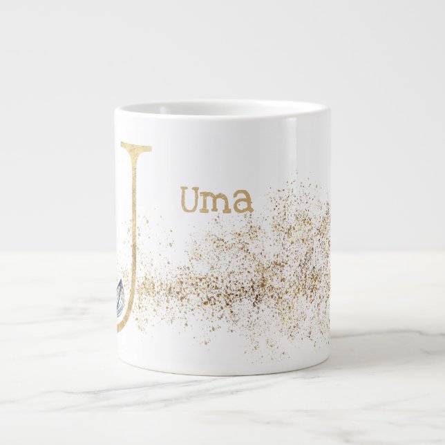 Monogram "U" Jumbo Mug Soup Ice Cream (Front)
