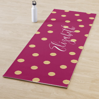 Monogram Unique Pink Gold Mat