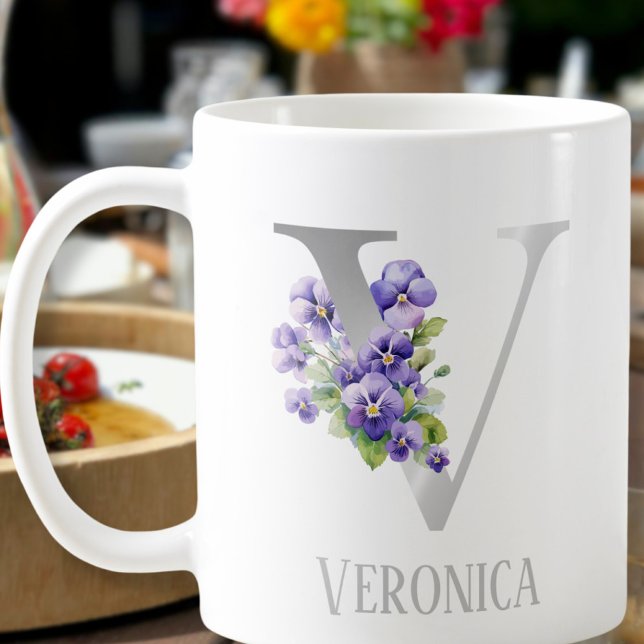 Monogram V silver Coffee Mug (Creator Uploaded)
