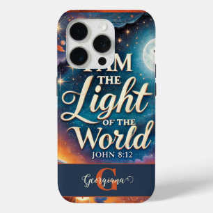 Monogram Vibrant Christian Halloween Bible Verse iPhone 15 Pro Case