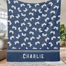 Monogram Video Gamer Pattern Custom Name