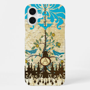 Monogram Vintage Bird Chandelier iPhone 16 Plus Case