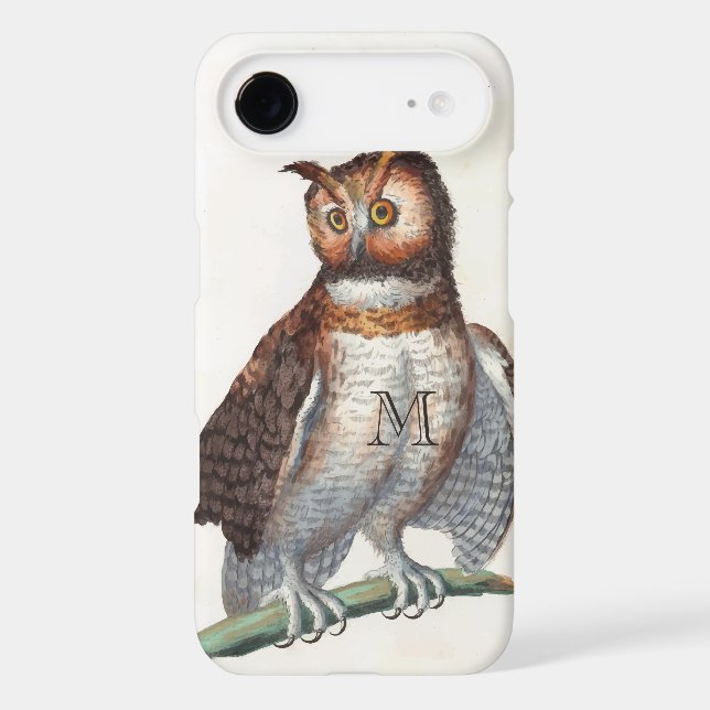 Monogram Vintage Owl Personalized  (Back)
