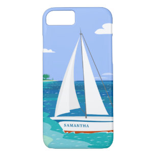 Monogram Voilier Côtier Tropical iPhone 7 Coque