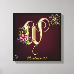 Monogram W Premium Wrapped Canvas (Gloss)