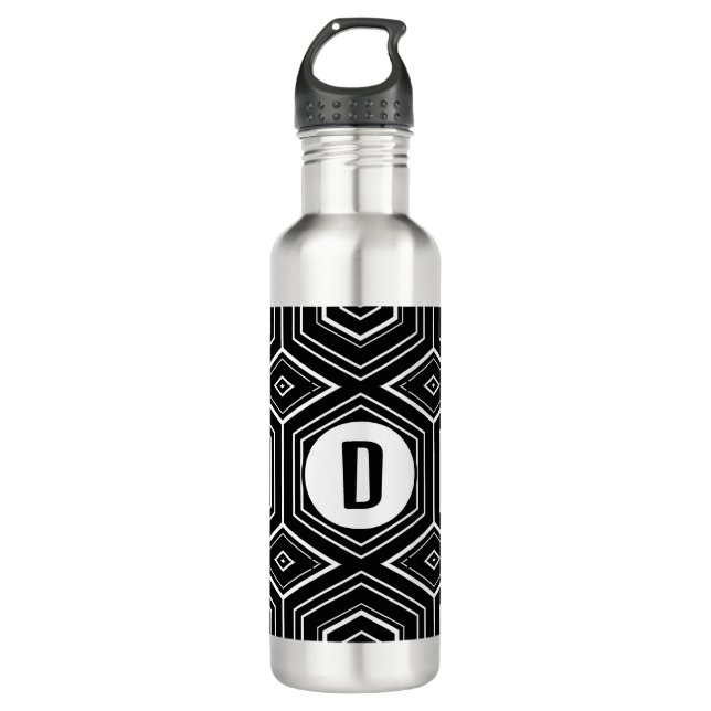 monogram water bottle (Front)