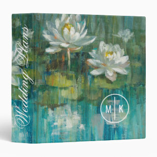 Monogram Water Lily Pond Binder