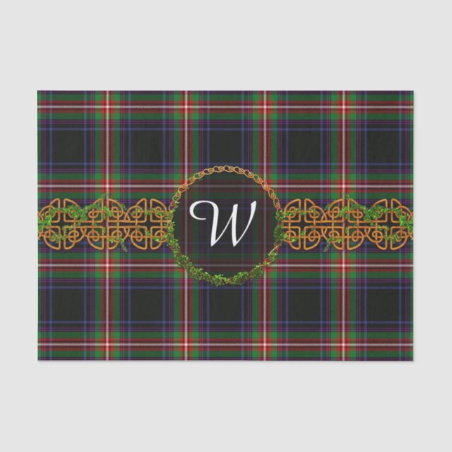 Monogram Watt Tartan Tissue Paper (Front)