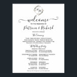 Monogram Wedding Ceremony Program Sign Foam Board<br><div class="desc">A simple chic monogram watercolor floral grey, cream and beige wedding ceremony program sign foam board. Easy to personalize with your details. Modern boho wedding ceremony program sign foam board editable, wreaths photo wedding invitation, customizable, calligraphy handwritten font, simple, elegant. CUSTOMIZATION: If you need design customization, please contact me through...</div>