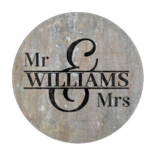 Monogram Wedding Cutting Board