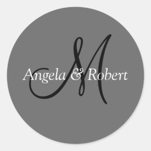 Monogram Wedding Envelope Seals
