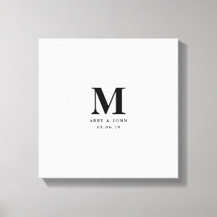 Monogram Wedding Guest Book Alternative