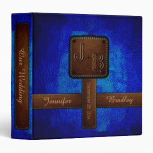Monogram Wedding Leather Look #2 Binder