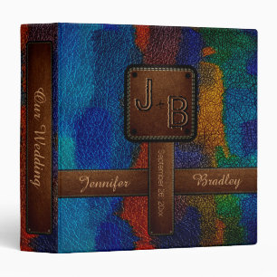 Monogram Wedding Leather Look #3 Binder