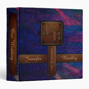Monogram Wedding Leather Look #5 Binder