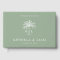 Monogram Wedding Logo Palm Tree