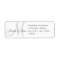 Monogram Wedding Reply Card Address Labels