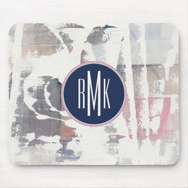 Monogram | White Out Crop Mouse Pad (Front)