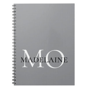  Monogram  White Silver Colour Personal  Notebook