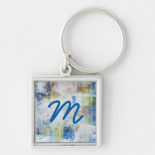 Monogram White Wash III Keychain