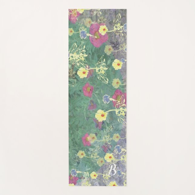 Monogram Wildflowers Yoga Mat (Front)