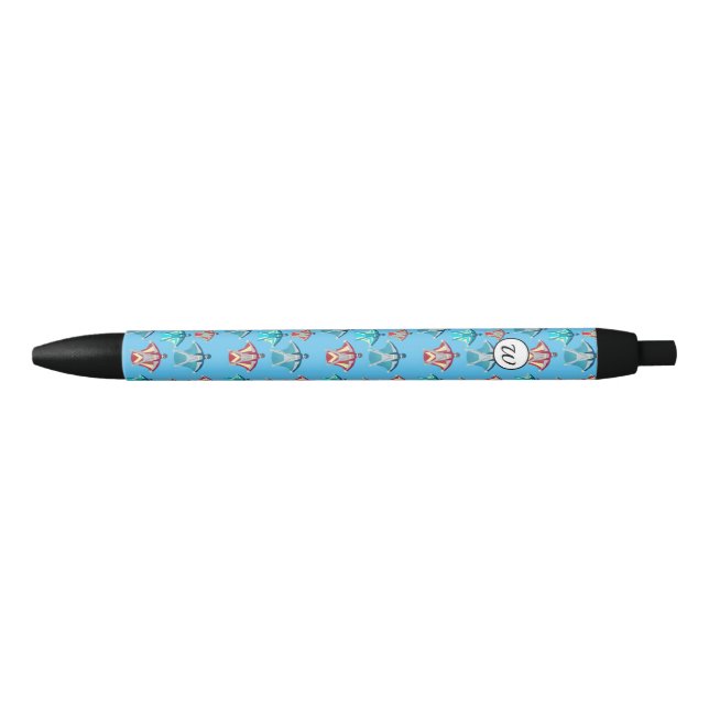 Monogram Wingsuit Skydiving Black Ink Pen (Front)