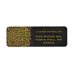 Monogram with Leopard Brown and Yellow