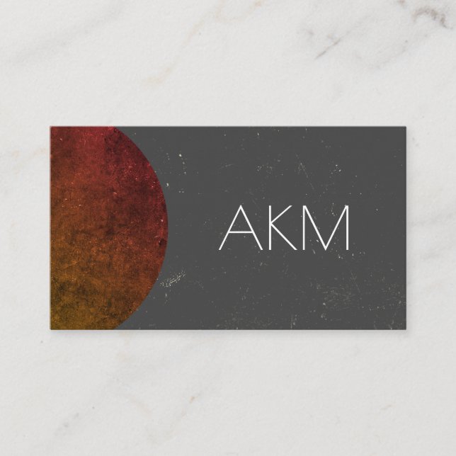 Monogram with Texturized Colour Ways Business Card (Front)