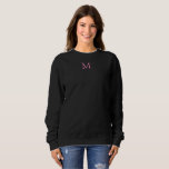 Monogram Womens Clothing Sweatshirts Double Sided<br><div class="desc">Monogram Womens Clothing Sweatshirts Double Sided Apparel Template Women's Basic Black Sweatshirt.</div>