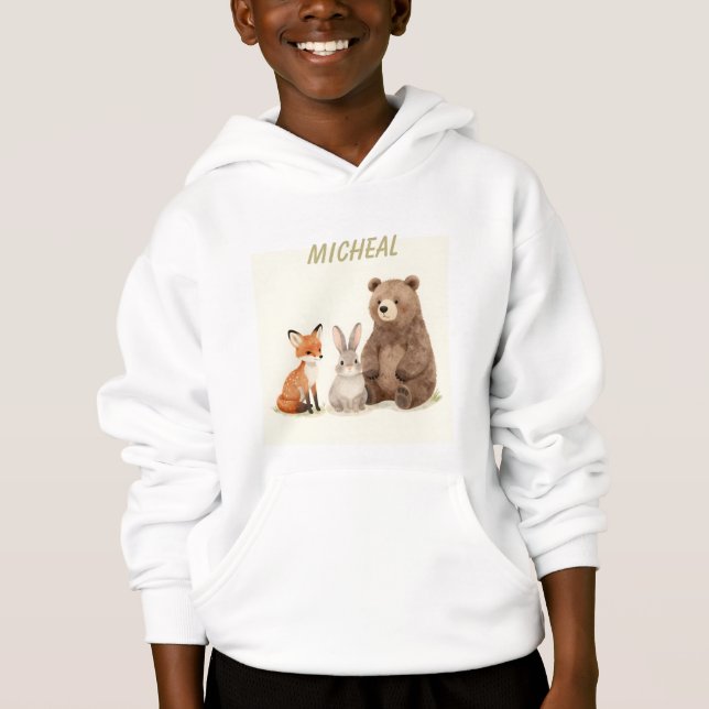Monogram woodland forest animals  (Front)