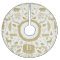 Monogram Woodland Holiday Tree Skirt / Gold
