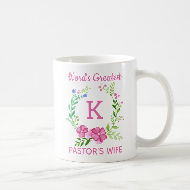 Monogram World's Most Amazing Pastor's Wife Mug (Right)